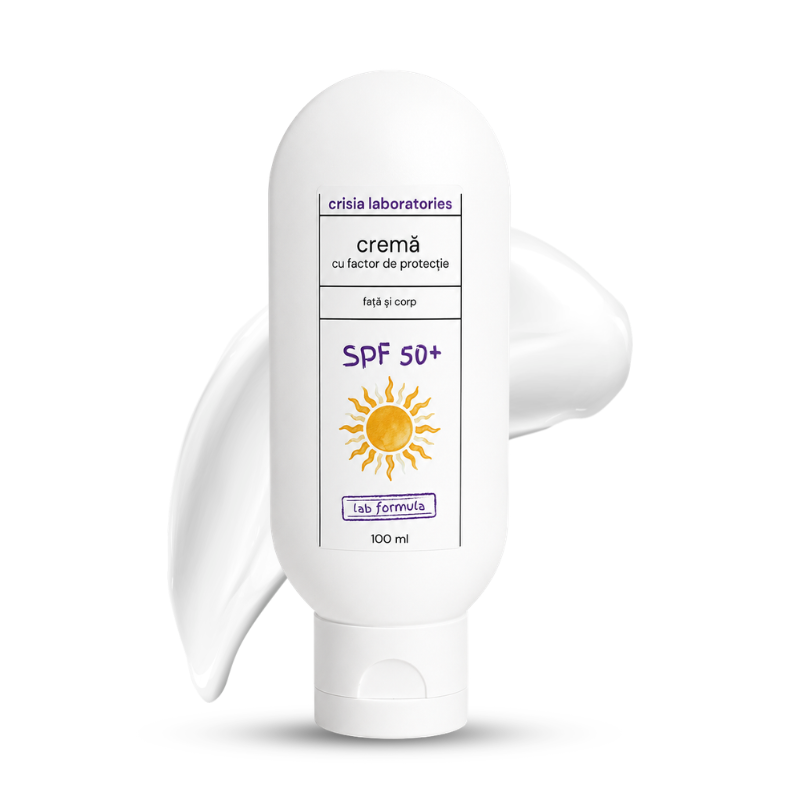 CREMA CU PROTECTIE SOLARA SPF 50+ FATA SI CORP 100 ML